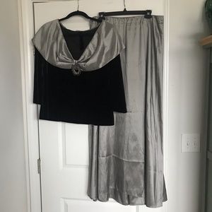 Vintage Alex Evenings Elegant Blouse and Skirt